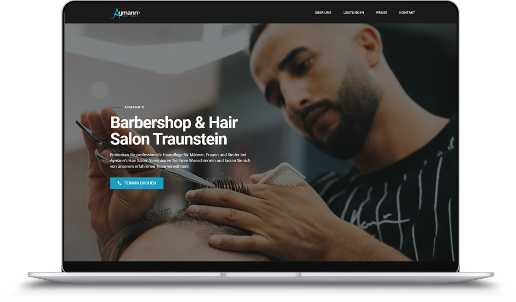 Aymann's Hairsalon Traunstein Mockup