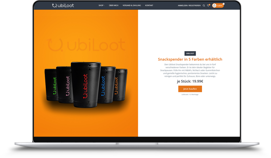 Ubiloot Snackspender Mockup