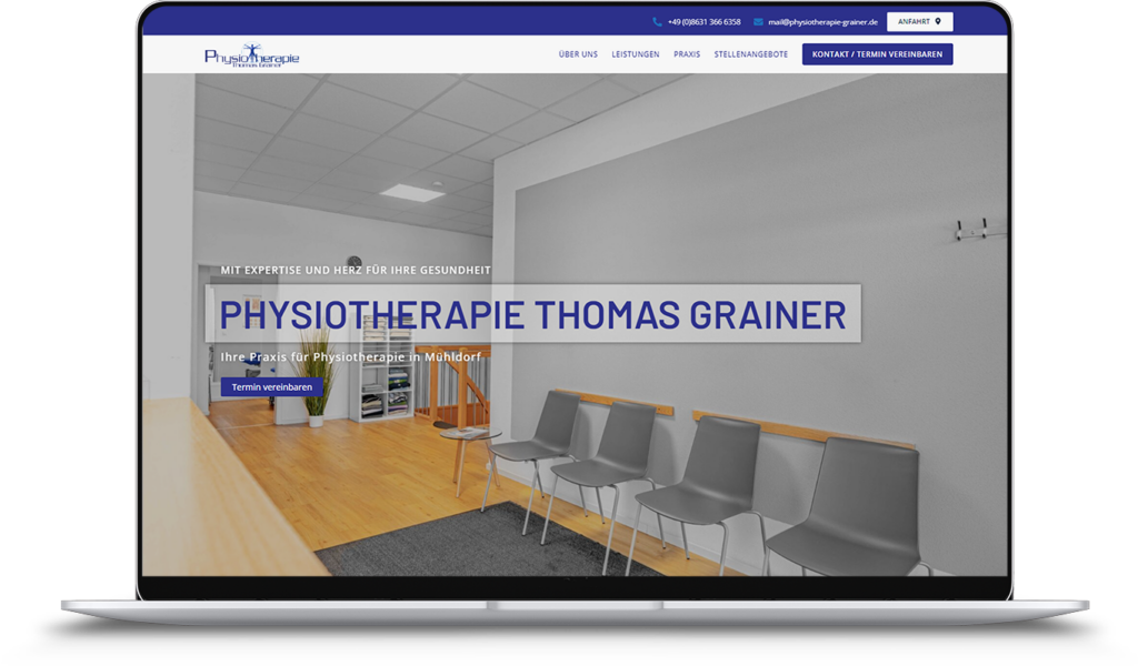 Physiotherapie Thomas Grainer Mockup