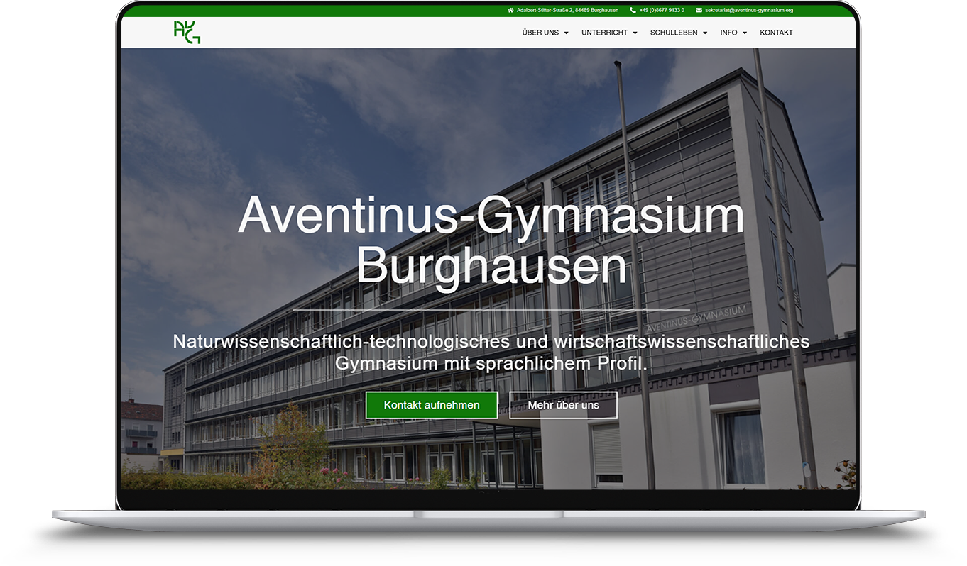 Aventinus Gymnasium Mockup